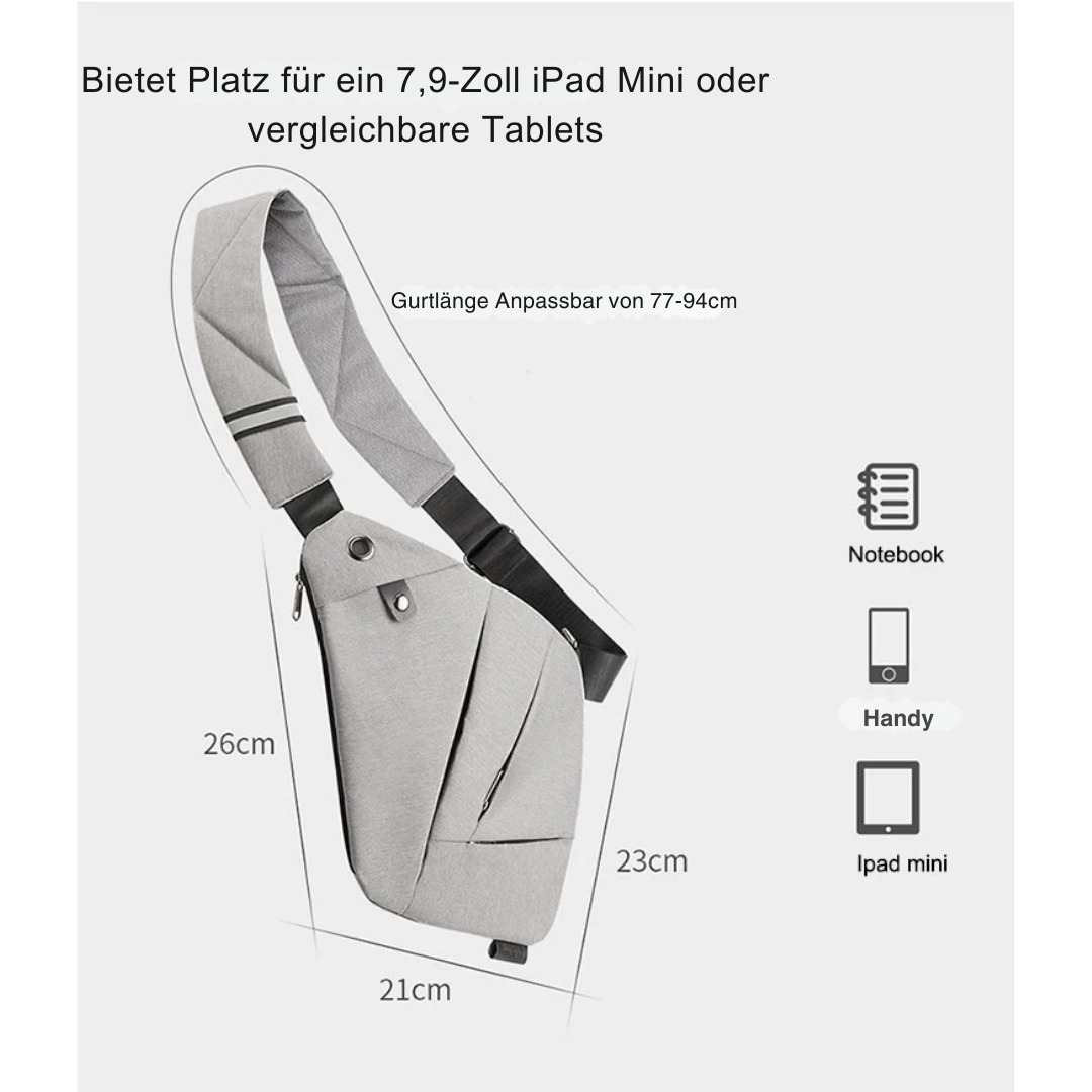 UrbanShield Diebstahlsichere Umhängetasche
